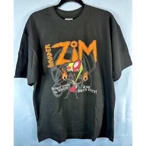 Vintage Nickelodeon Invader Zim Irken Elite Tee XL